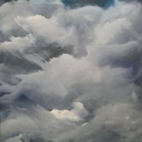 159_Wolken, 100x100 cm, &Ouml;l